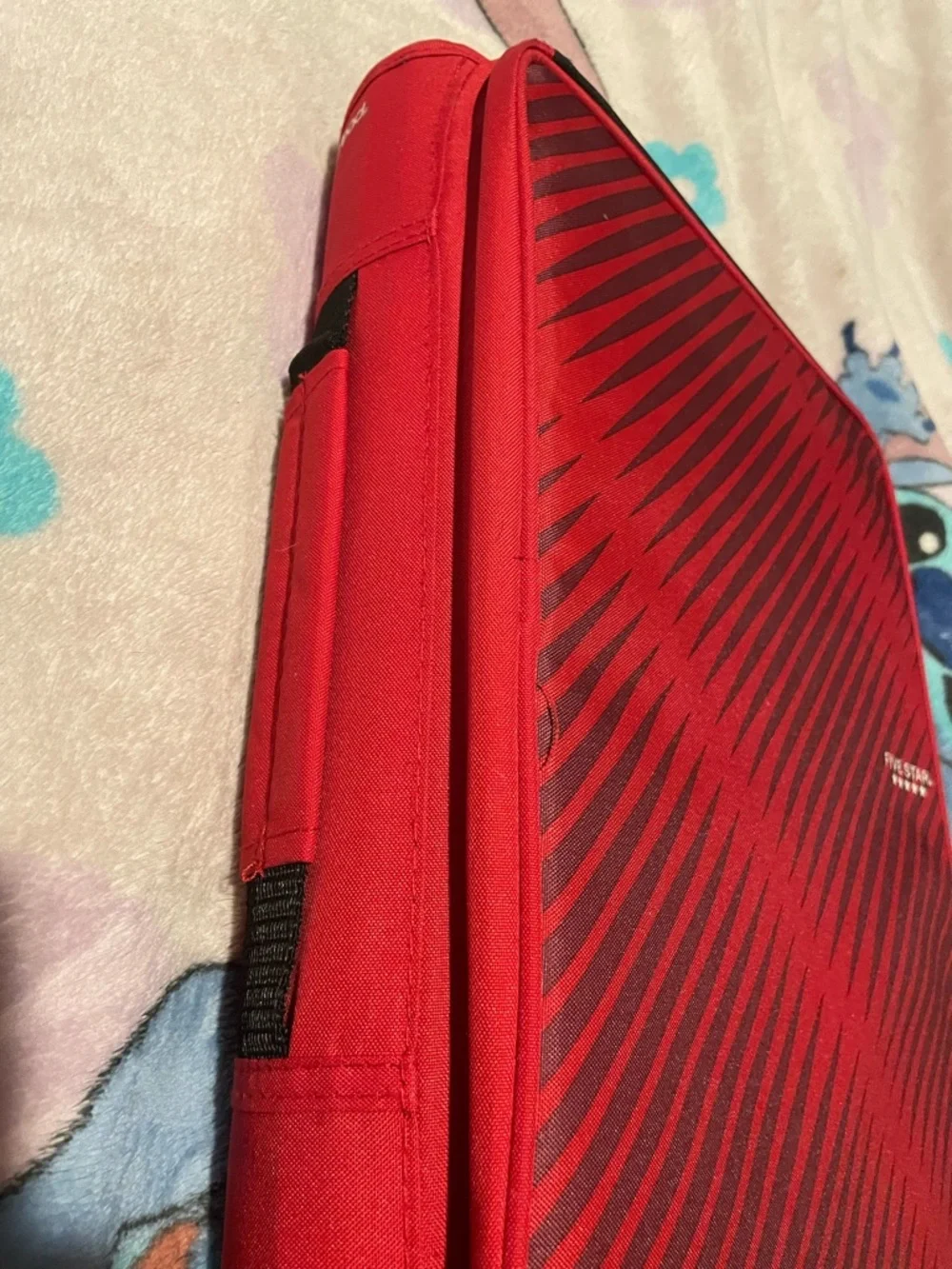 Five Star Red and Black Diagonal Zip Tablet Sleeve